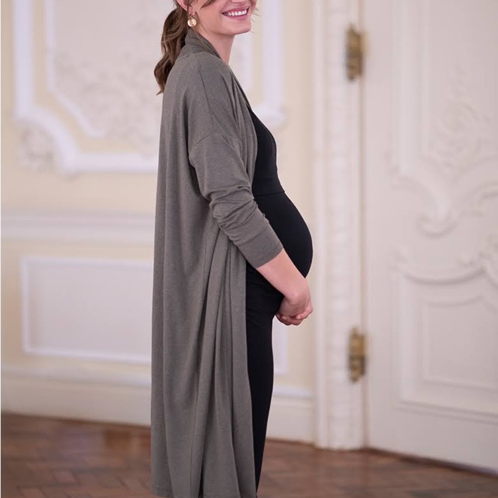 Seraphine Maternity Two Piece Nursing Dress and Long Cardigan